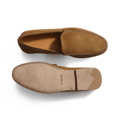 Soft Loafer Calvi[Men Brown Suede Goatskin]