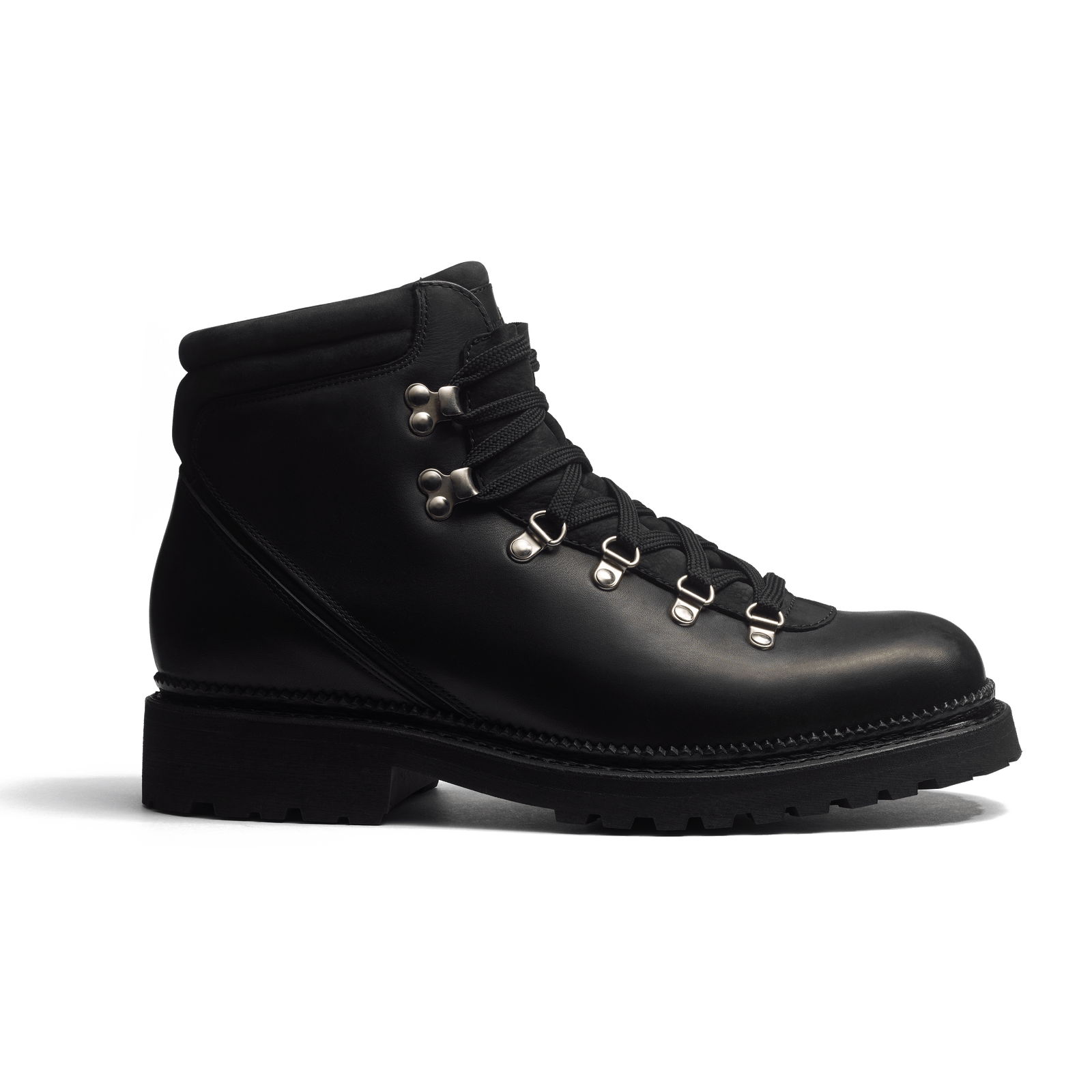 GRW Hiking Boots [Black wax calfskin & black nubuck]