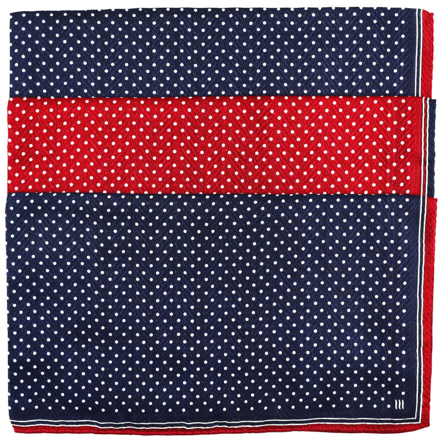 3x Dotted Cotton Handkerchief Set Cherry