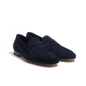 Woogie loafer [Men Navy suede calfskin]