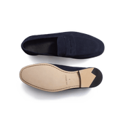 Woogie loafer [Men Navy suede calfskin]