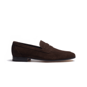 Woogie loafer [Men Dark brown suede calfskin]