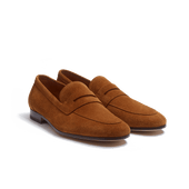Woogie loafer [Men Beachnut suede calfskin]