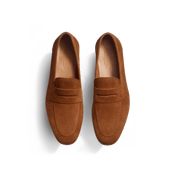 Woogie loafer [Men Beachnut suede calfskin]
