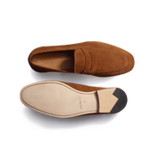 Woogie loafer [Men Beachnut suede calfskin]