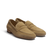 Woogie Loafer [Beige suede calfskin]