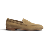Woogie Loafer [Beige suede calfskin]