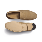 Woogie Loafer [Beige suede calfskin]