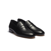 Woogie loafer [Men Black soft calfskin]