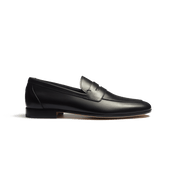 Woogie loafer [Men Black soft calfskin]