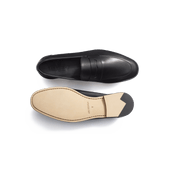 Woogie loafer [Men Black soft calfskin]