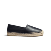 Wait and Sea Espadrille [Men Black soft calfskin]