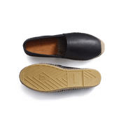 Wait and Sea Espadrille [Men Black soft calfskin]