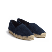 Wait and Sea Espadrille [Men Navy suede calfskin]