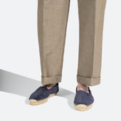 Wait and Sea Espadrille [Men Navy suede calfskin]