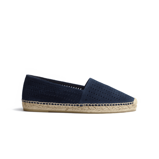 Wait and Sea Espadrille [Men Navy suede calfskin]
