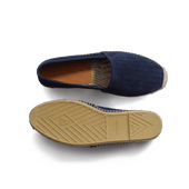 Wait and Sea Espadrille [Men Navy suede calfskin]