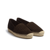 Wait and Sea Espadrille [Men Brown suede calfskin]