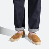 Wait and Sea Espadrille [Men Beachnut suede calfskin]