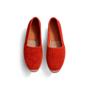 Wait and Sea Espadrille [Men Orange suede calfskin]