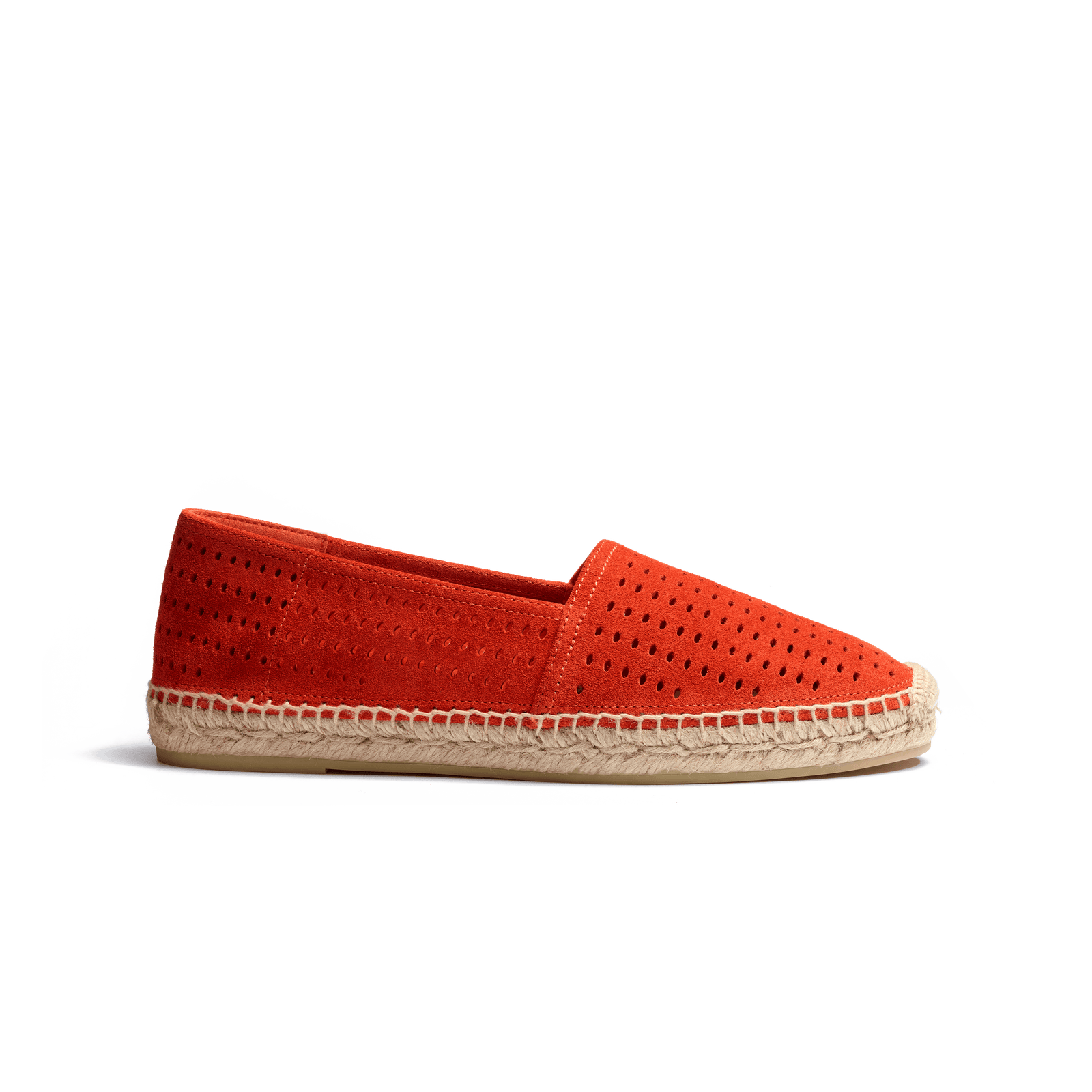 Wait and Sea Espadrille [Men Orange suede calfskin]