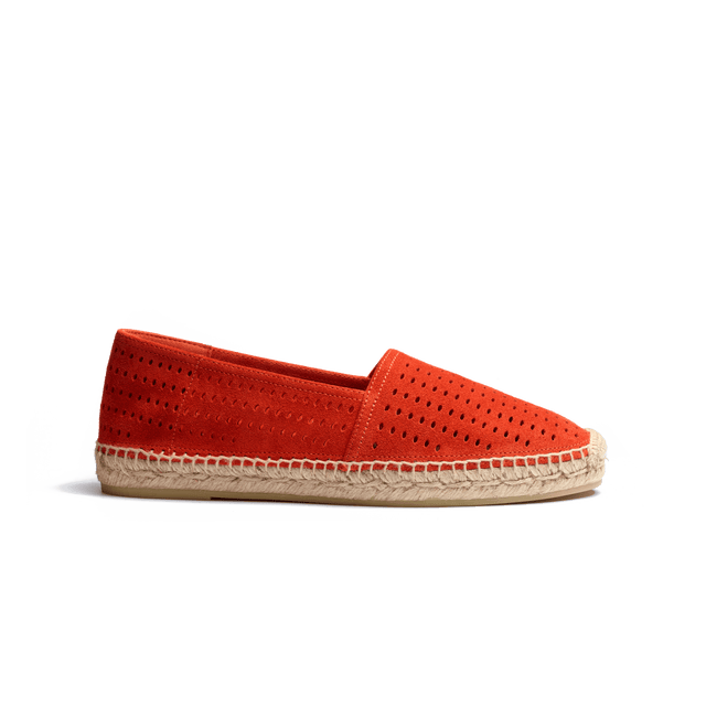 Wait and Sea Espadrille [Men Orange suede calfskin]