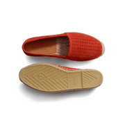 Wait and Sea Espadrille [Men Orange suede calfskin]
