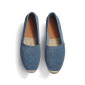Wait and Sea Espadrille [Men Light Blue perforated suede calfskin]
