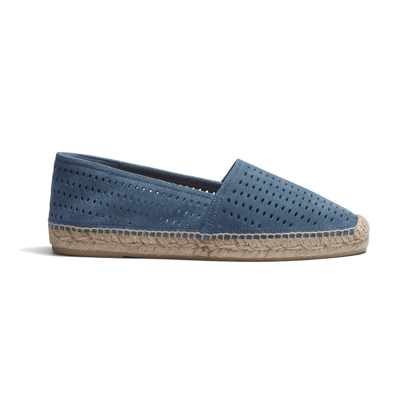 Wait and Sea Espadrille [Men Light Blue perforated suede calfskin]