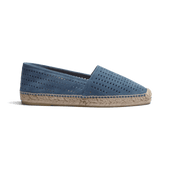 Wait and Sea Espadrille [Men Light Blue perforated suede calfskin]