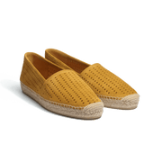 Wait and Sea Espadrille [Men Yellow perforated suede calfskin]