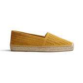 Wait and Sea Espadrille [Men Yellow perforated suede calfskin]