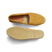 Wait and Sea Espadrille [Men Yellow perforated suede calfskin]