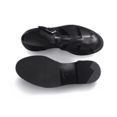 Fisherman sandal [Men black soft calfskin]
