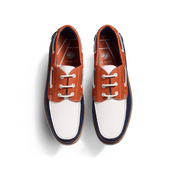 Derby DoubleVent Roland-Garros [Navy, white, orange grained calfskin & white solf calfskin details]
