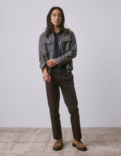 Chino Geofrey en twill de coton marron