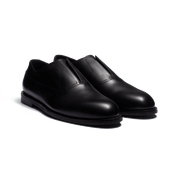 Iena Slip-On Oxford [Men Black soft calfskin]
