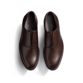 Iena Slip-On Oxford [Men Dark brown soft calfskin]