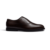 Iena Slip-On Oxford [Men Dark brown soft calfskin]
