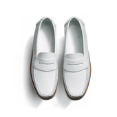 DoubleVent Loafer [Men White waterresistant calfskin]