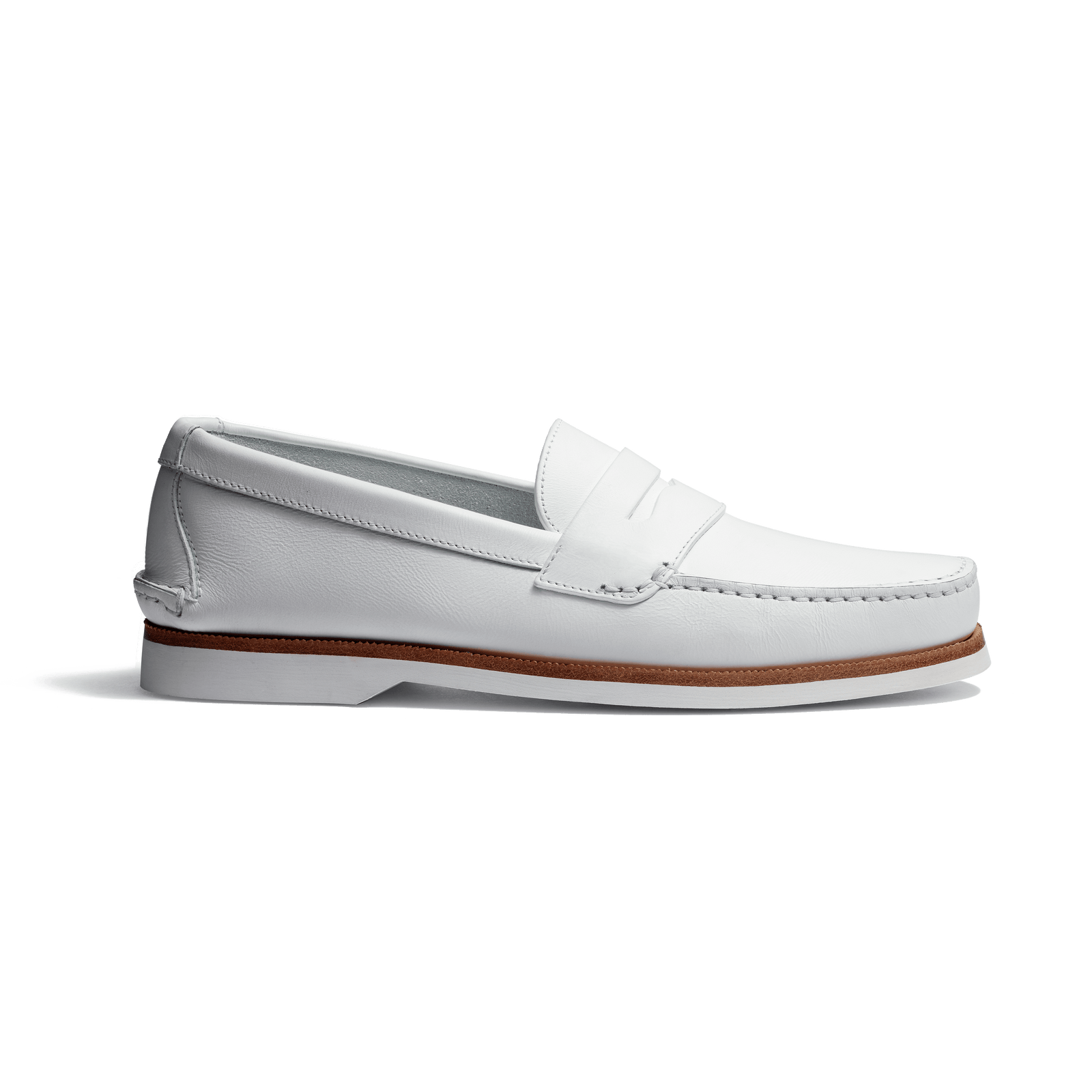 DoubleVent Loafer [Men White waterresistant calfskin]