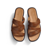 Mule Double V [Bergeronnette soft calfskin]