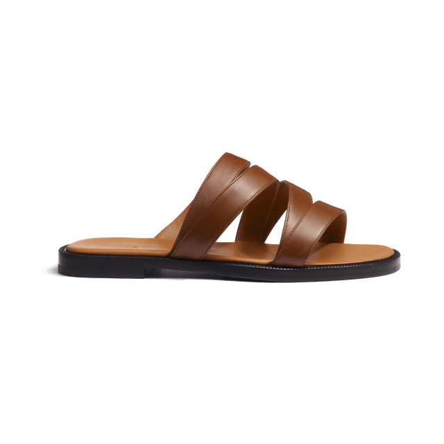 Mule Double V [Bergeronnette soft calfskin]
