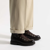 GRW Hiking Boots [Brown wax calfskin & dark brown nubuck]
