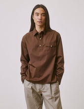 Chemise Popover Normann Marron