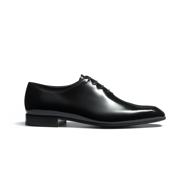 Monaco One Cut Oxford [Men Black patent calfskin]
