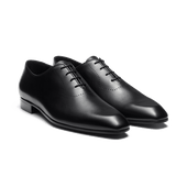 Monaco One Cut Oxford with Perforations[Men Black soft calfskin]