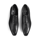 Monaco One Cut Oxford with Perforations[Men Black soft calfskin]