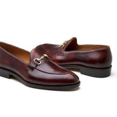 Casper Horsebit Loafer Chestnut Museum Calf Hand Welted Classics Collection