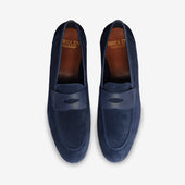 Unlined Penny Loafer II - Navy - Rufer Last - Janus Calf